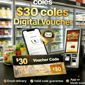 Coles AUD 30 e-coupon code (Australia) – sent via email